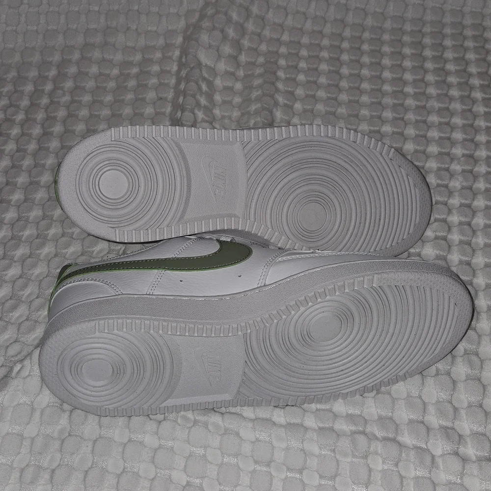 Nike White and Olive Sneakers